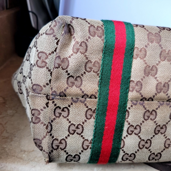 Gucci Jolicoeur Sherri Line GG Tote with bag and Shoe Charms - Picture 15 of 16